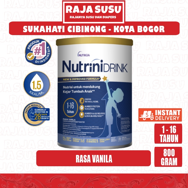 NUTRINIDRINK POWDER VANILA 800GR - RAJA SUSU