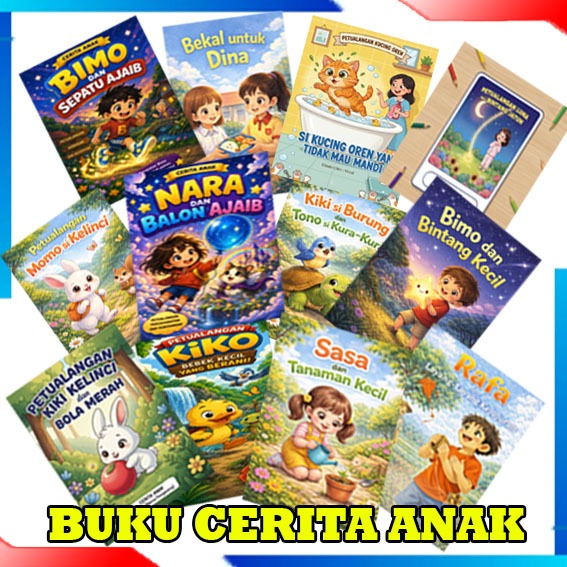 Buku Cerita Anak Bergambar Buku Dongeng Full Color Buku Cerita Bergambar BERWARNA BUKU CERITA ANAK |