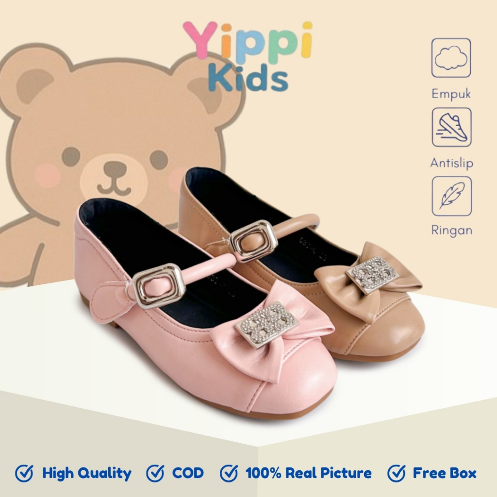 YIPPI KIDS - Flat Shoes Anak Perempuan 26-36 Pansus Anak Cewek 833-6 Sepatu Flat Anak