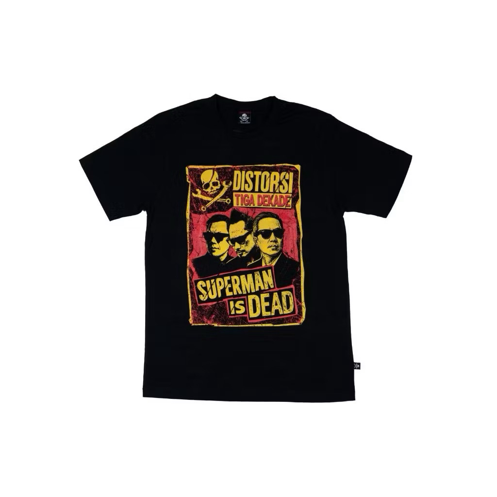 Kaos Band Superman Is Dead - Distorsi Tiga Dekade Official Merch