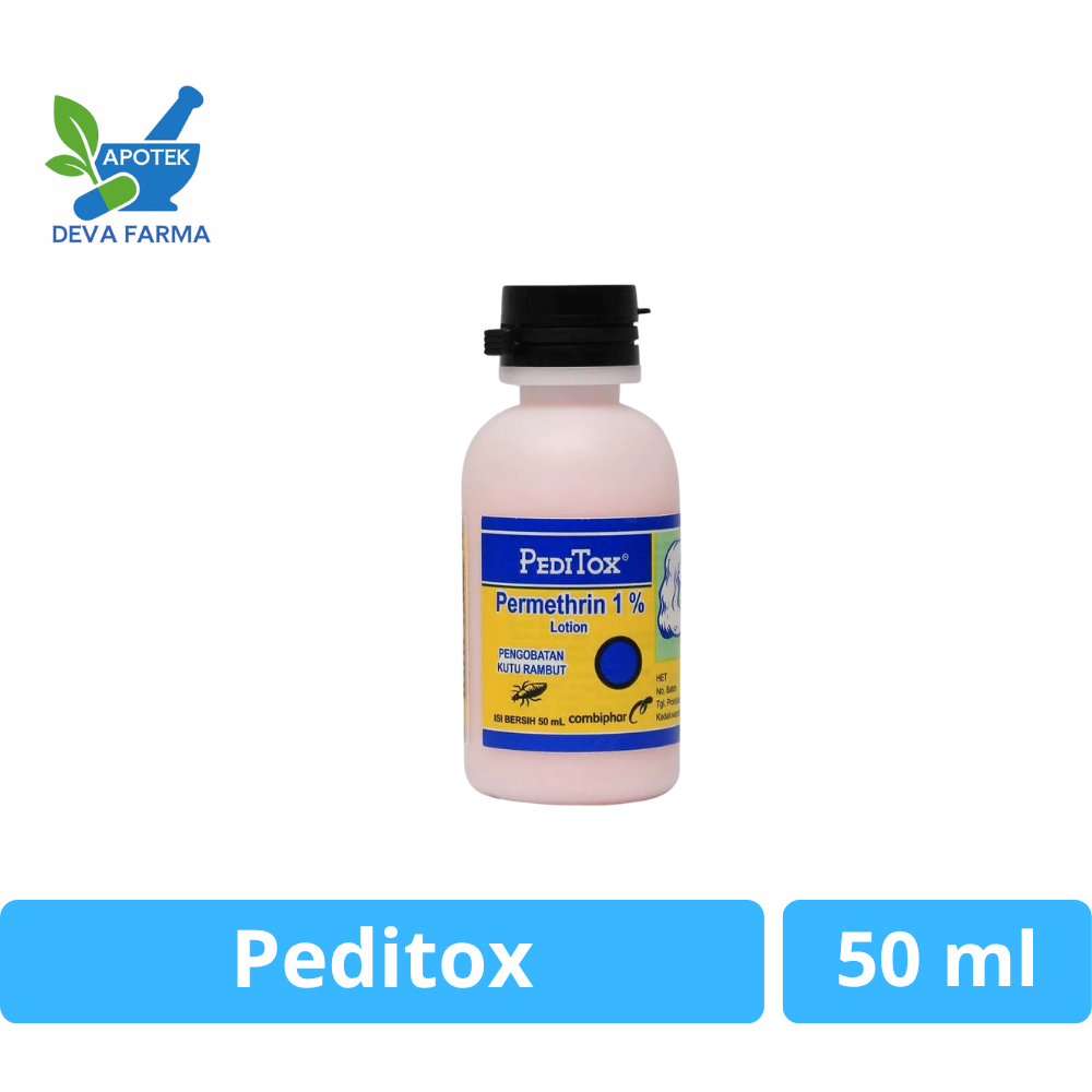 Peditox Permethrin 1% Lotion 50ml - Efektif Membasmi Kutu Rambut