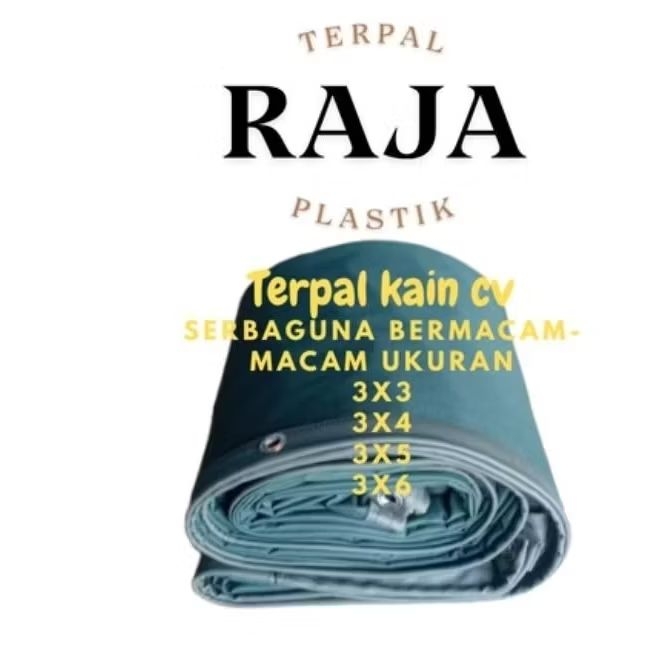 terpal tenda  kain cv tebal  ukuran 4x6