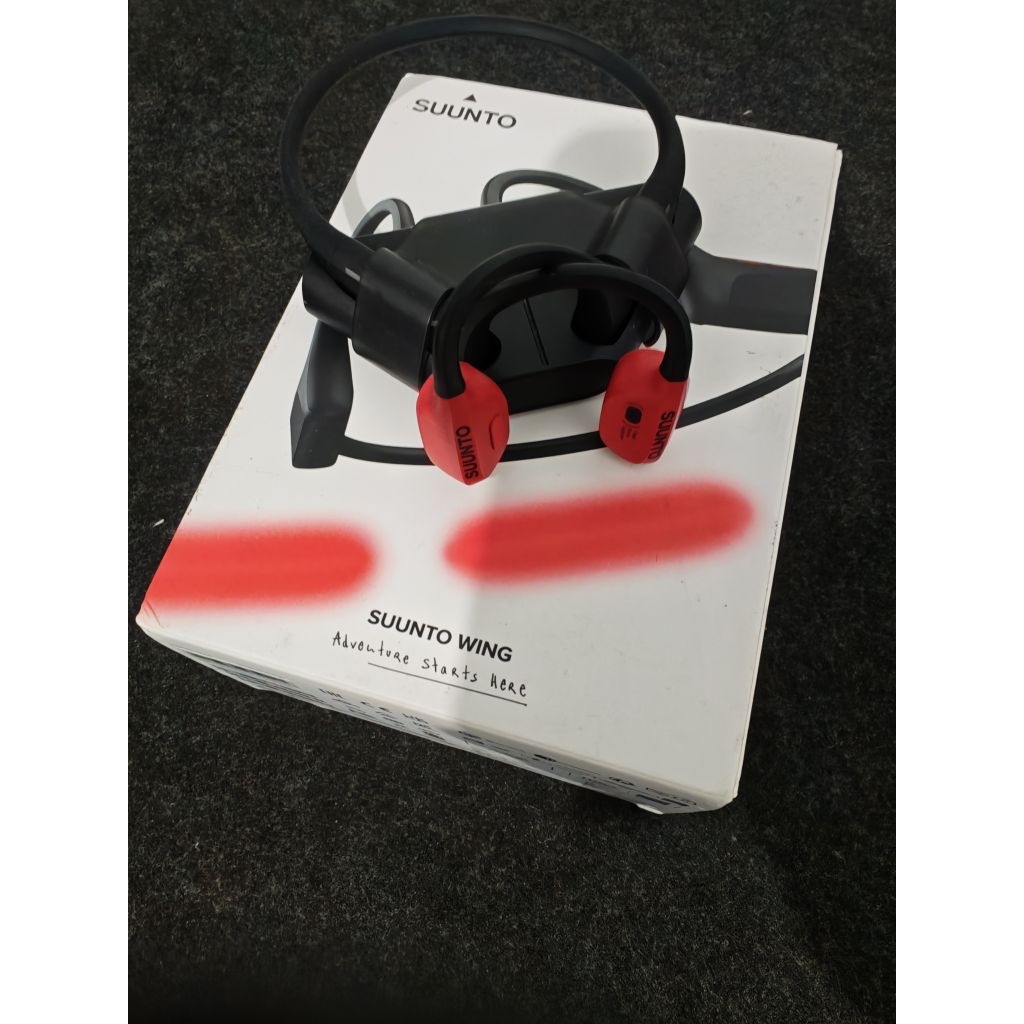 Suunto Wing Premium Open Ear Headphones TWS Lava Red Prelove Bekas Second