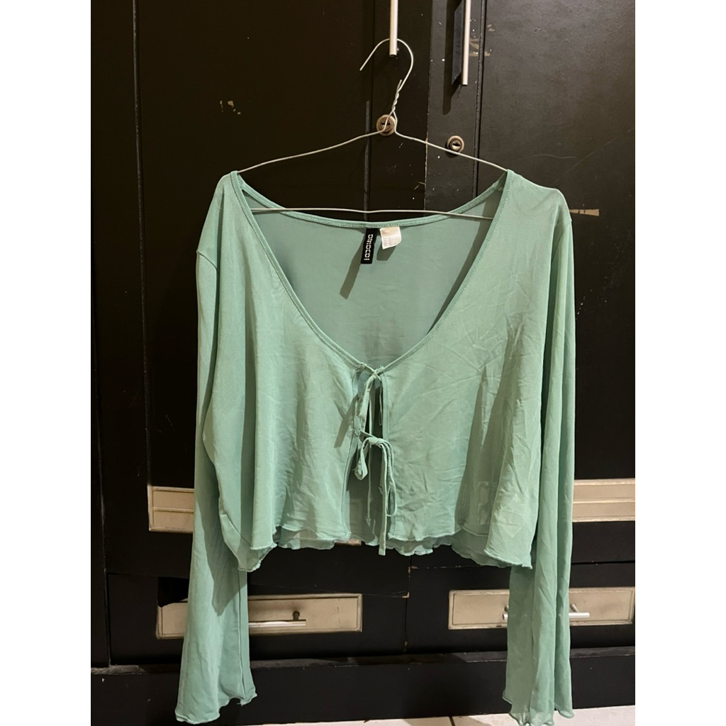 MESH TOP / OUTER / CARDIGAN H&M (preloved)