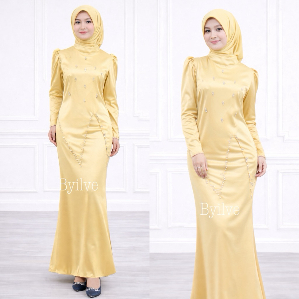 Aurelia Dress Mermaid Premium - Dress Kondangan Lamaran Wisuda Kekinian Simple Dan Elegant