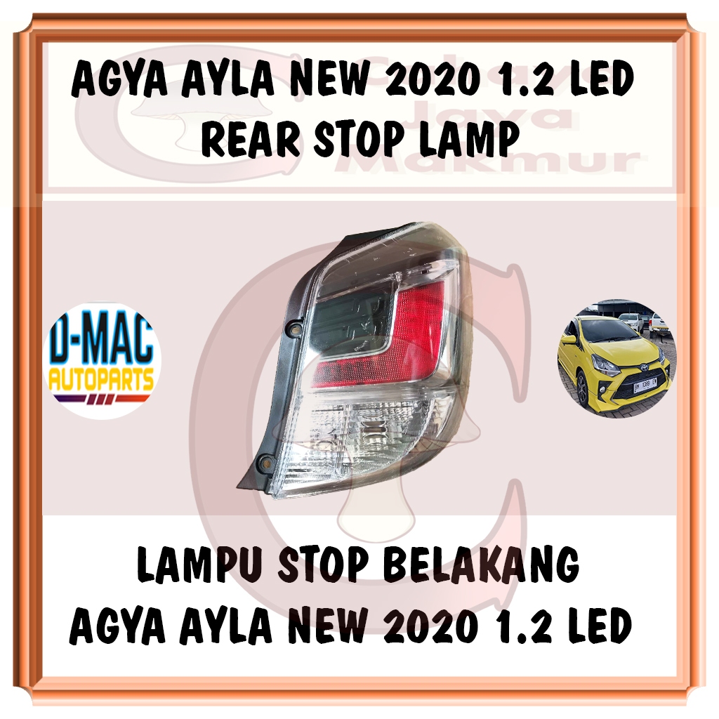 PCS Lampu Stop Lamp Rem Sein Sen Belakang Toyota Agya Daihatsu Ayla 1.2 1200cc 2020 2021 2022 Led