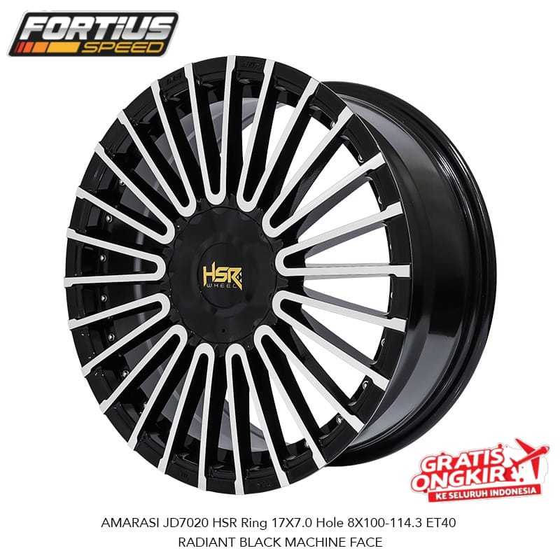 Velg jari jari HSR AMARASI Ring 17 buat mobil freed yaris vios mobilio dll