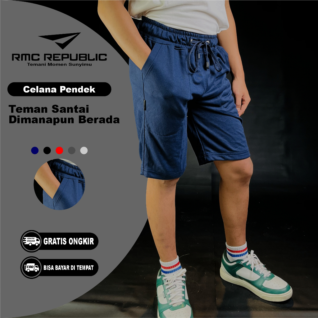 RMC Republic Boardshort Navy Big Size Short Pants Celana Pendek Pria Jumbo