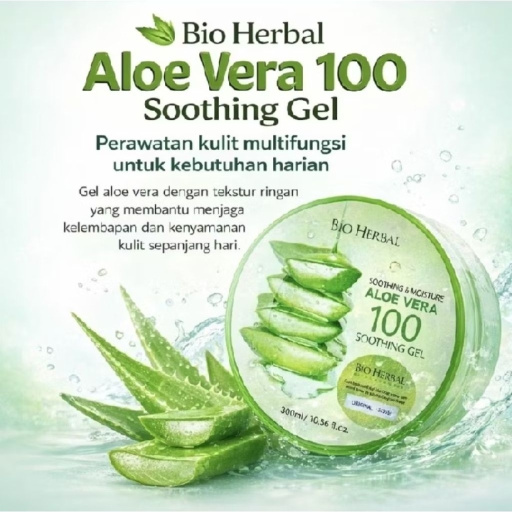 300ml Gel Lidah Buaya Bio Herbal dengan 100% Ekstrak Lidah Buaya