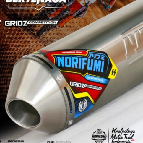 Spesial Knalpot Norifumi Gridz Kompetisi Bore up Klx 150 Dtracker150 Crf 150 Wr155r Supermoto