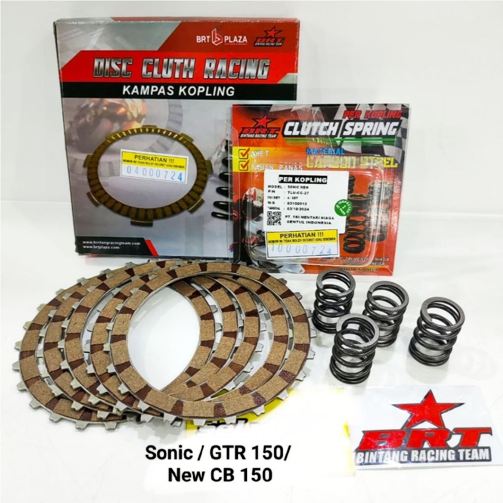 BRT Kampas Kopling Set Per Kopling Sonic Supra GTR New CB 150