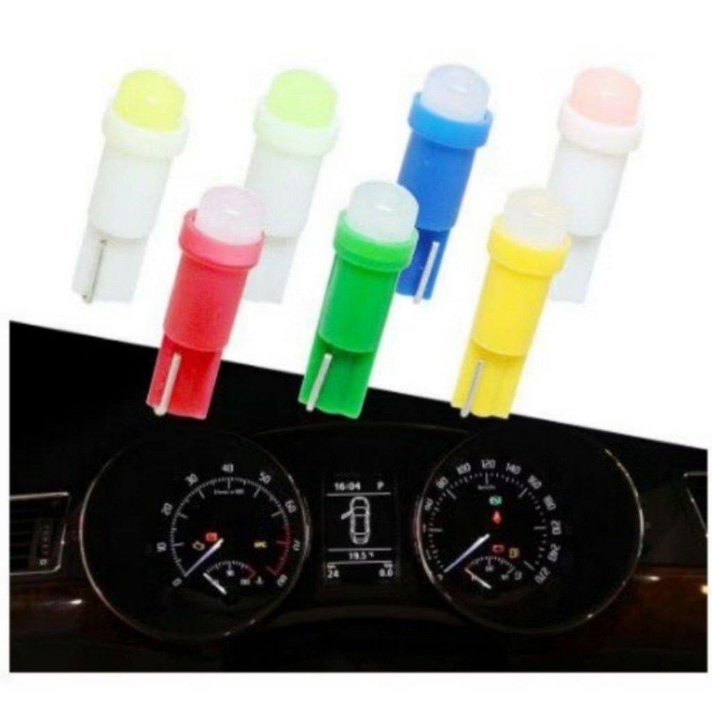 Lampu led T5 speedometer Cob BULAT lampu dashboard