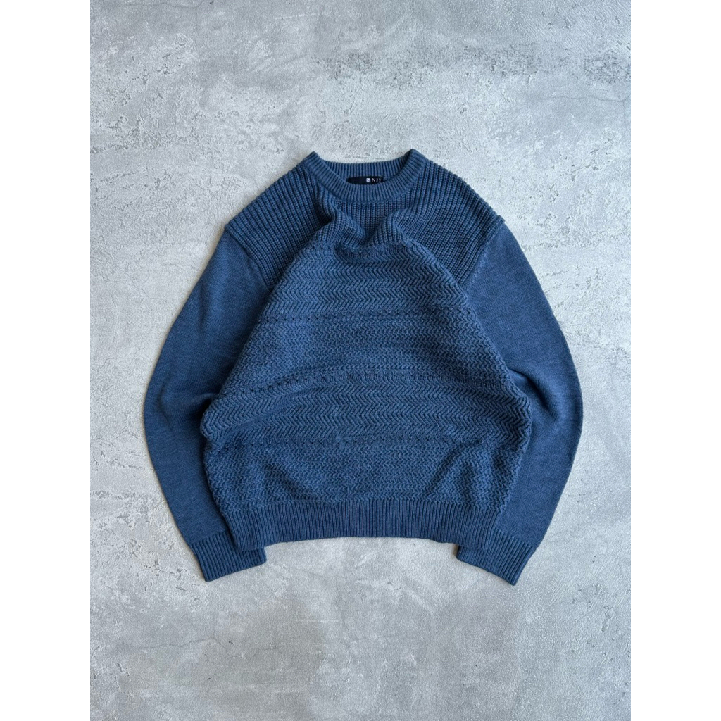 Nix knitwear basic textured grandpa sweater clean outfit streetwear jumpers old money fashion