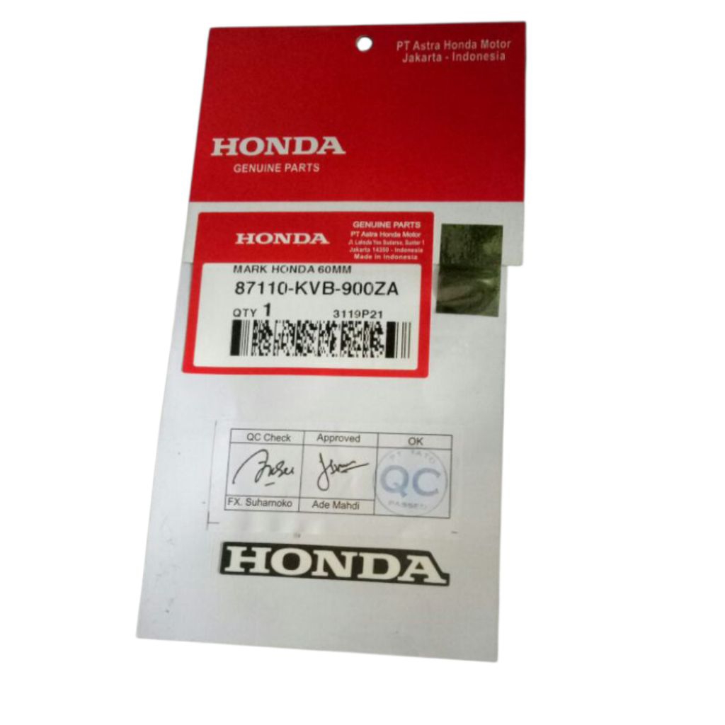 Mark stiker sticker tulisan HONDA 60mm New Beat FI ESP POP bisa semua HONDA ORI AHM