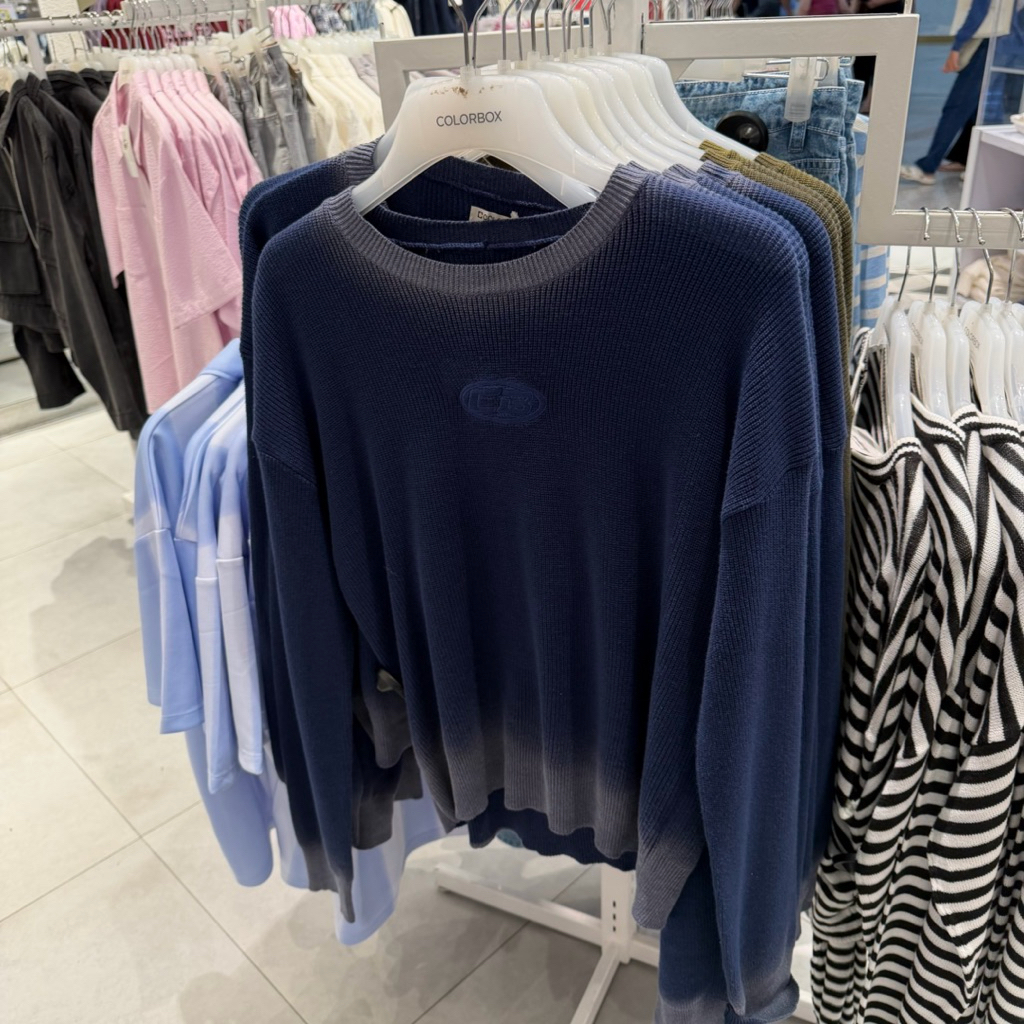 sweater rajut knit logo cb lengan panjang colorbox sale