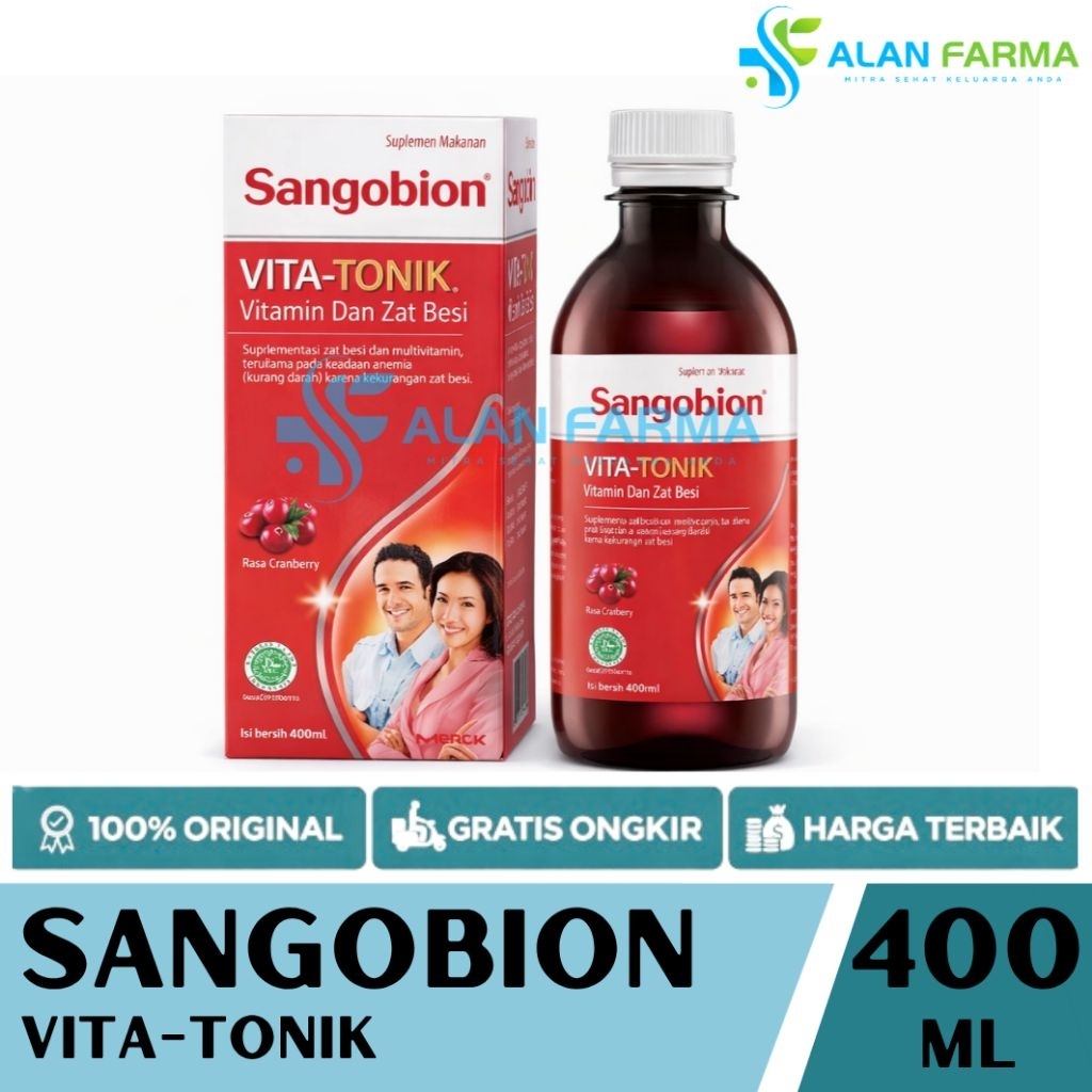 Sangobion Vitatonik 250 mL dan 400 mL | Sangobion Sirup | Sangobion Vita-tonik
