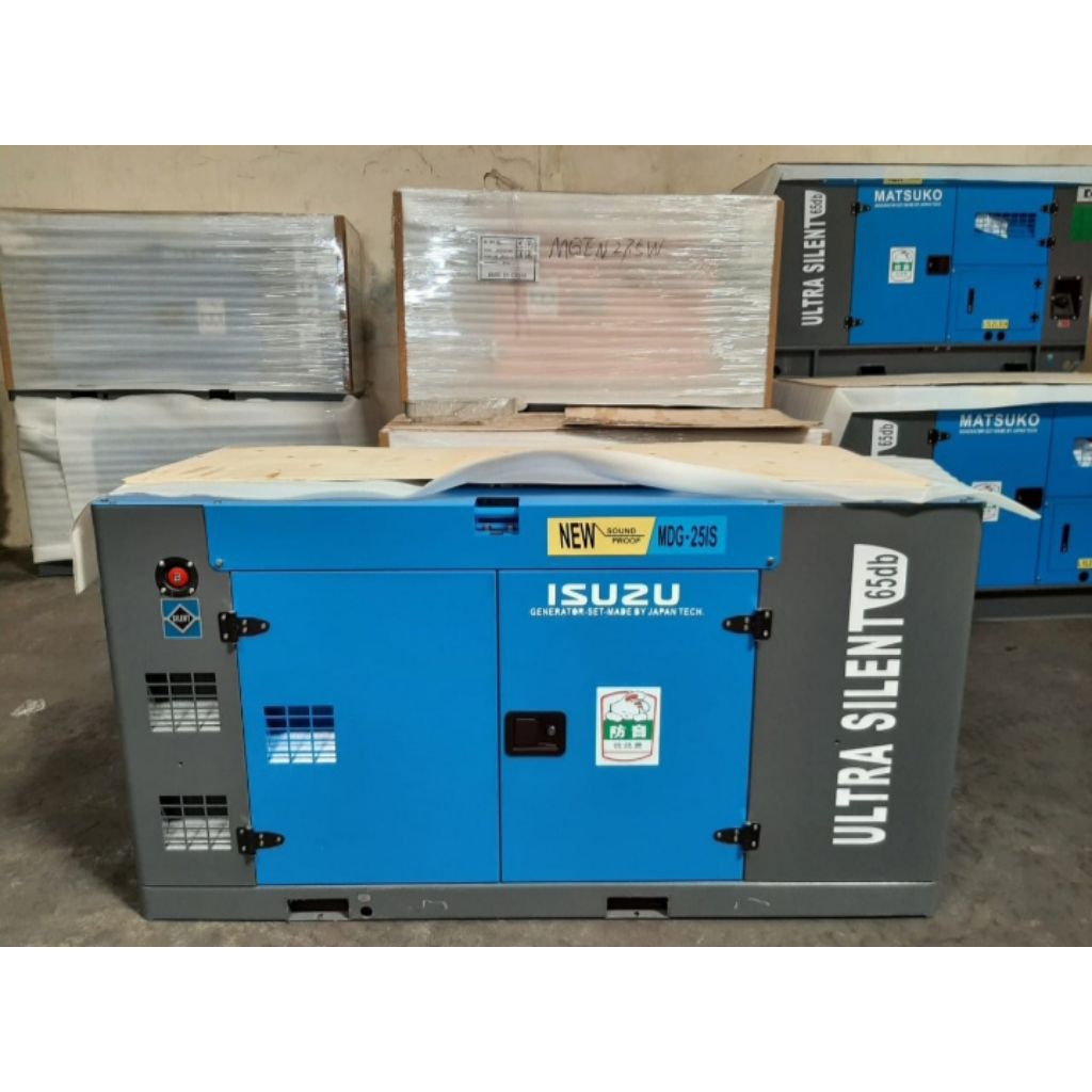 genset silent isuzu 25 kva 3 phase. genset silent 25 kva isuzu