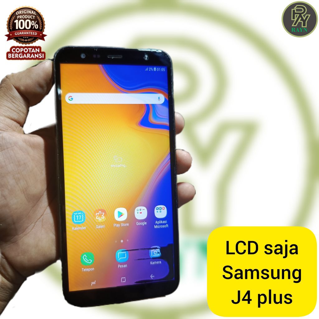 LCD saja Samsung J4 plus original copotan minus tompel sentuh normal