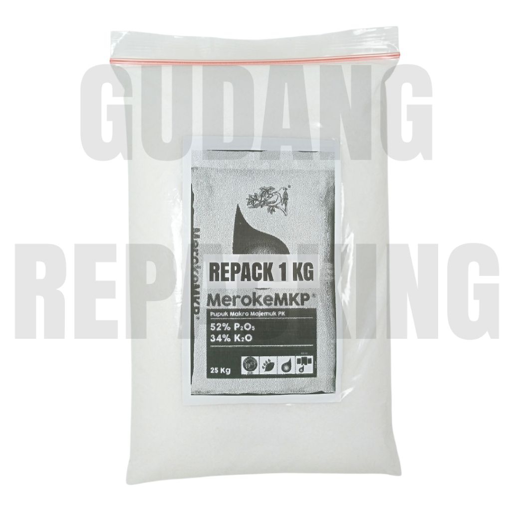 Pupuk MKP Meroke Isi 1 KG Kemasan REPACK - Original By Gudang Repacking