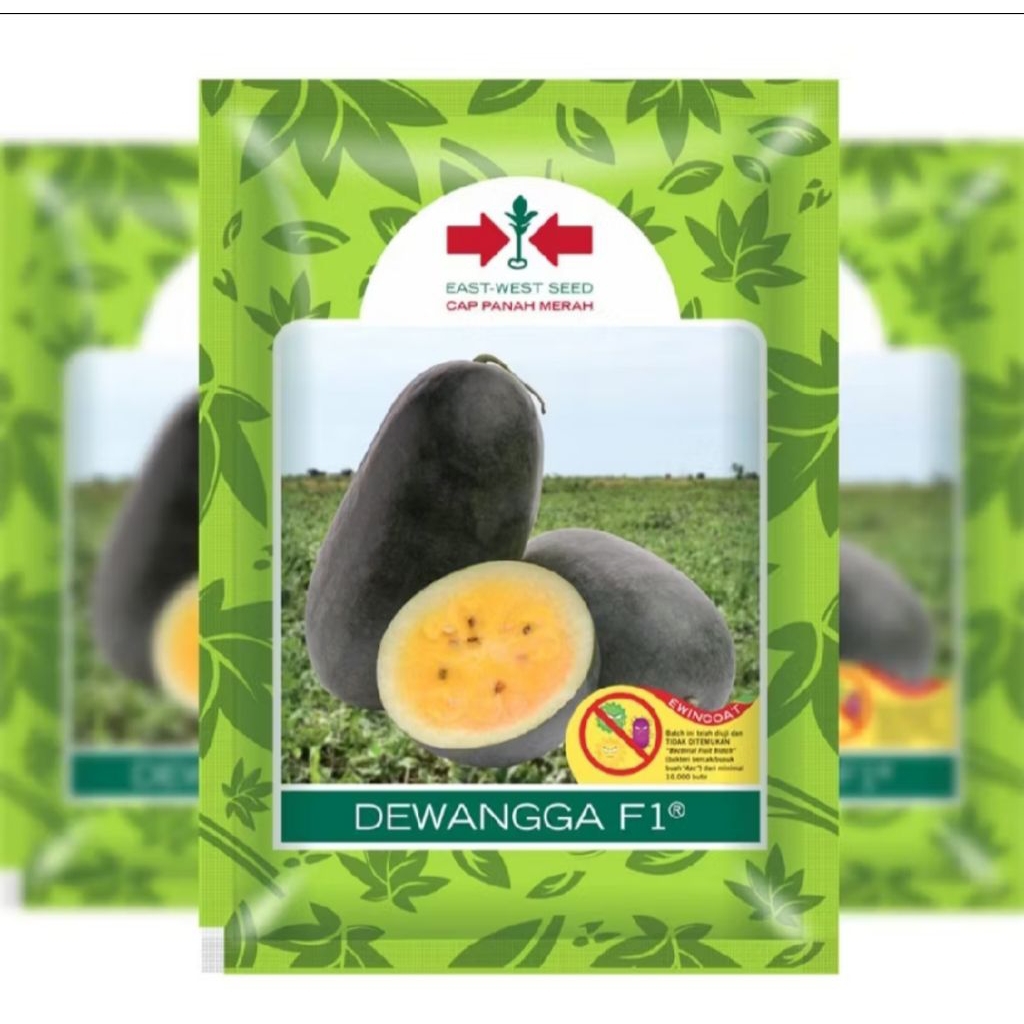 Benih Bibit Semangka kuning Dewangga F1 Semangka Kuning 40 Biji Cap Panah Merah