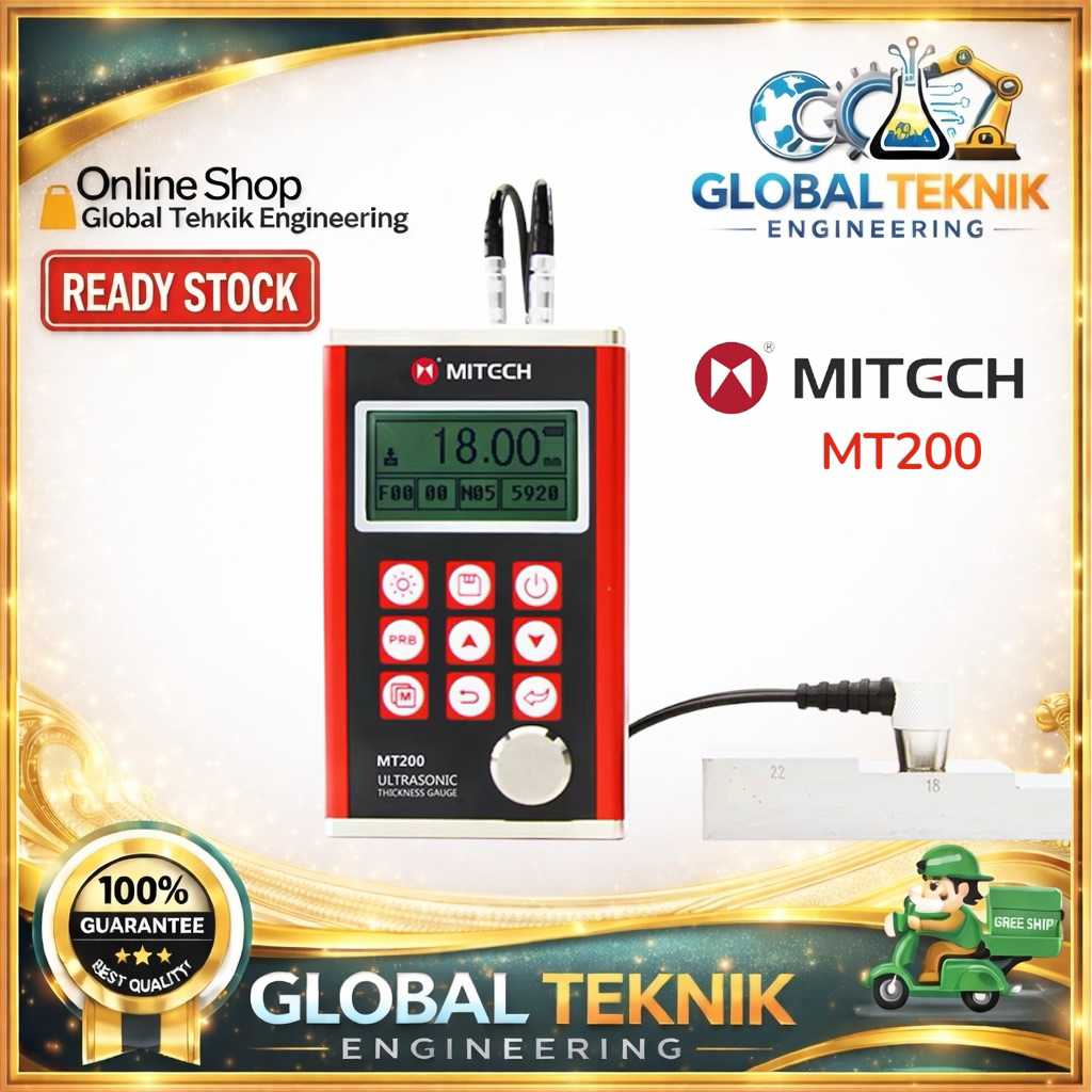Digital Ultrasonic Thickness Gauge MITECH MT200 /MITECH MT 200 Digital Ultrasonic Thickness Gauge MI