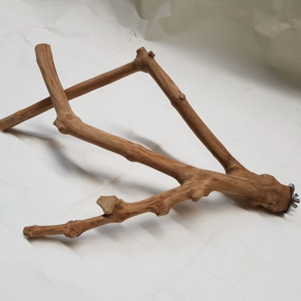 TANGKRINGAN DARI DAHAN KAYU KOPI BERCABANG RANDOM+SUDAH DIKASIH BAUT PANJANG 50cm