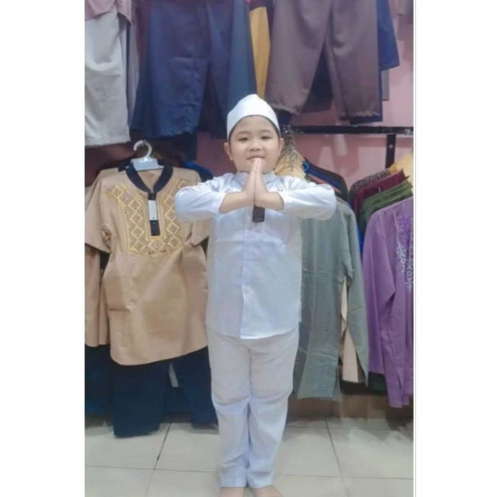 Koko putih Denpasar, Busana muslim anak Setelan Koko anak Denpasar Bali