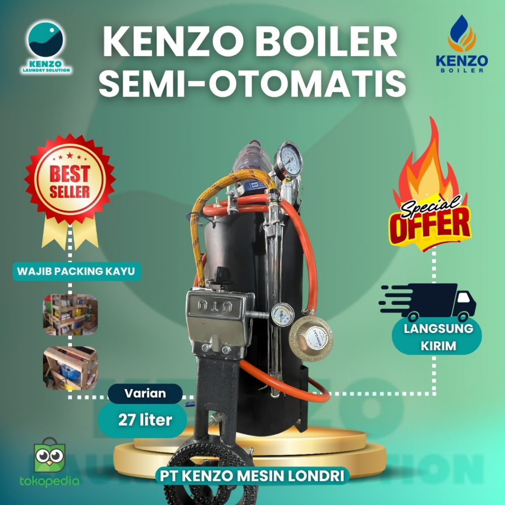 KENZO BOILER SEMI-OTOMATIS 27 L