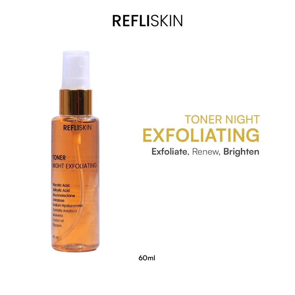 Refli Skin Toner Exfoliating Glow Up AHA - Toner Wajah L Glow Original