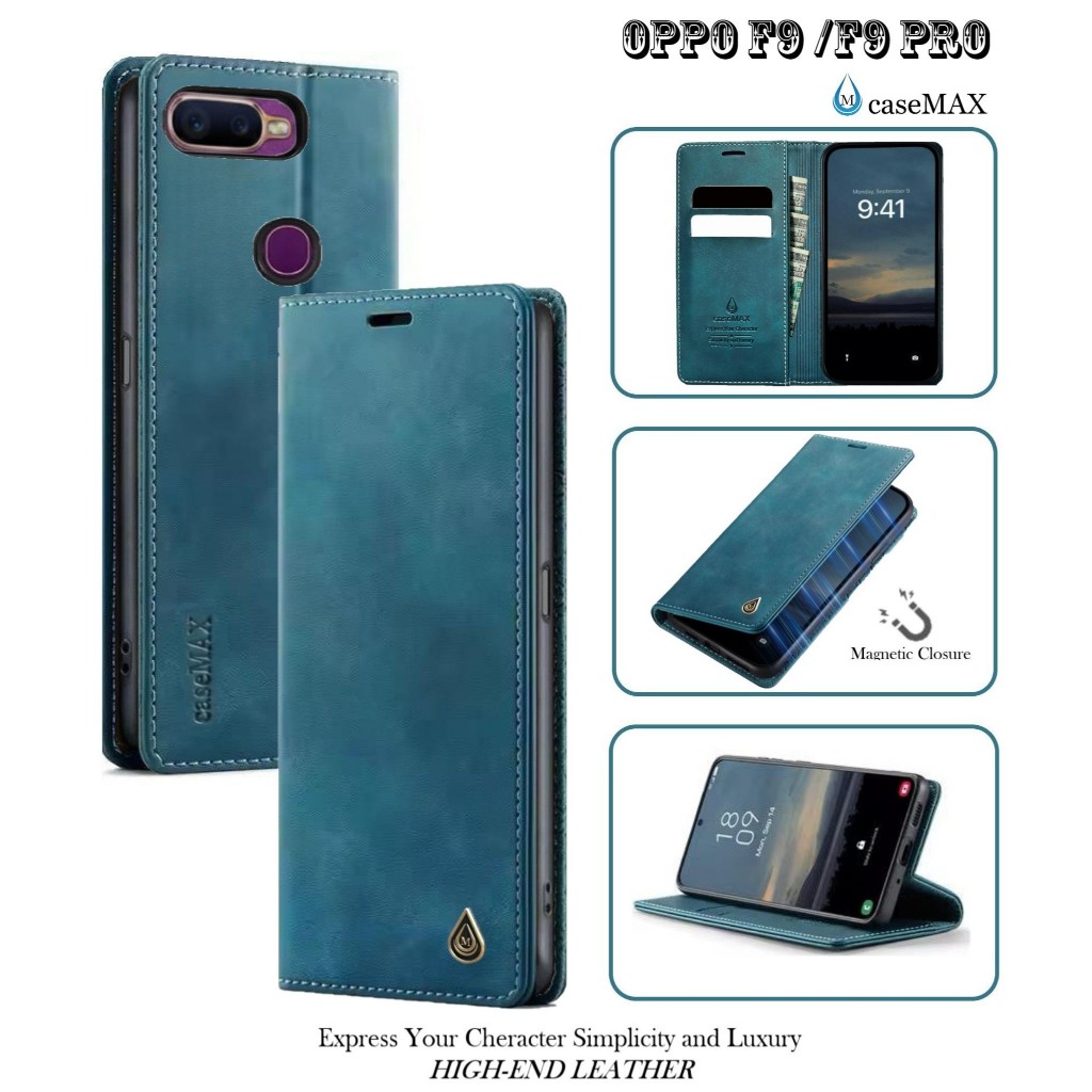 Flip cover OPPO F9 / F9 PRO  Flip case buka tutup kesing hp casing flip case leather wallet \ case d