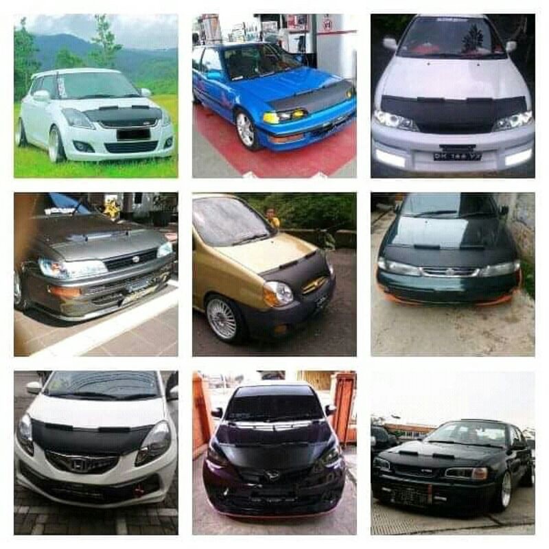 HOODBRA TUTUP KAP MOBIL UNIVERSAL BORDIR
