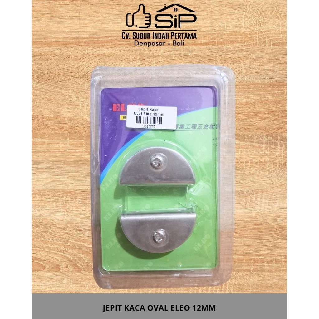 JEPIT KACA OVAL ELEO 12MM/AMBALAN PENJEPIT KACA