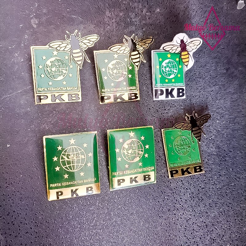 Lencana Bros Partai PKB Peniti Magnet Pin Partai PKB Pin PKB Lebah Logo Baru - Mulyo Bersama