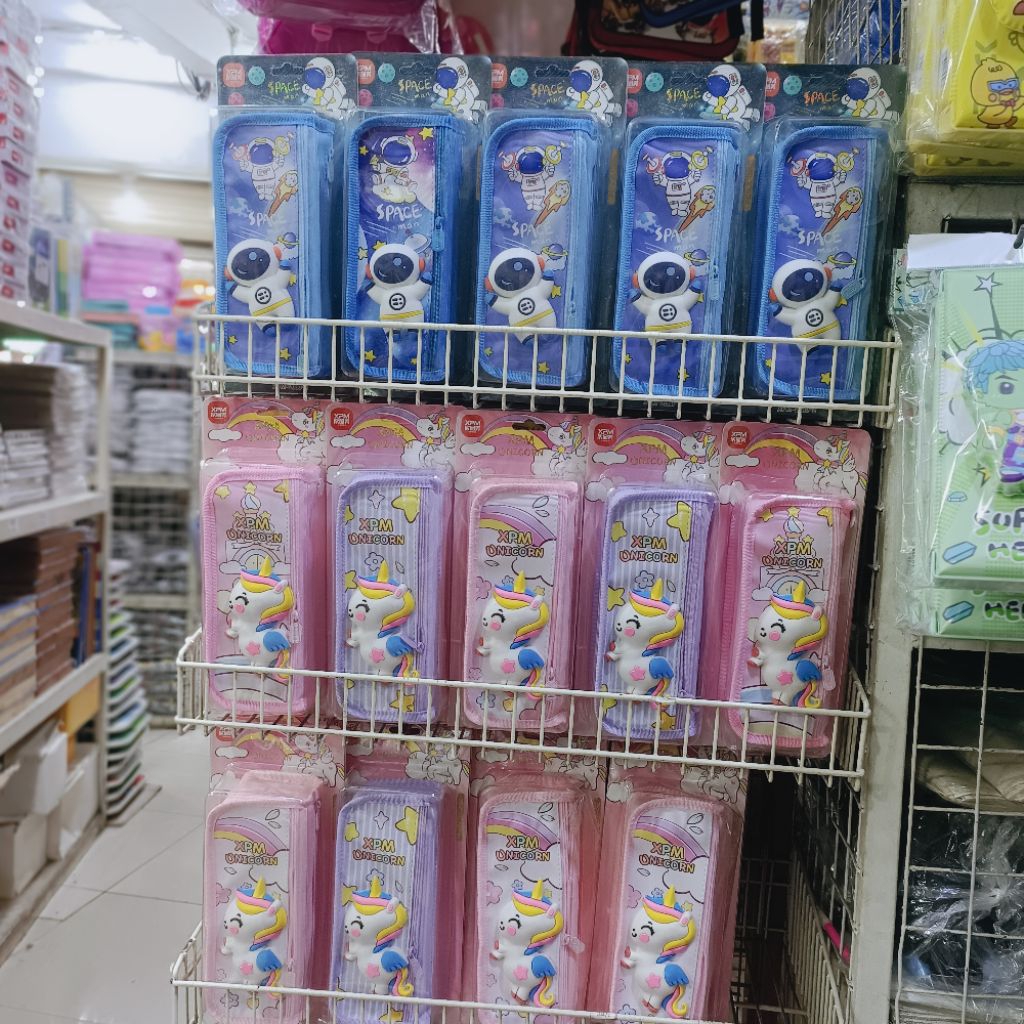 GROSIR KOTAK PENSIL KAIN KARAKTER NEW