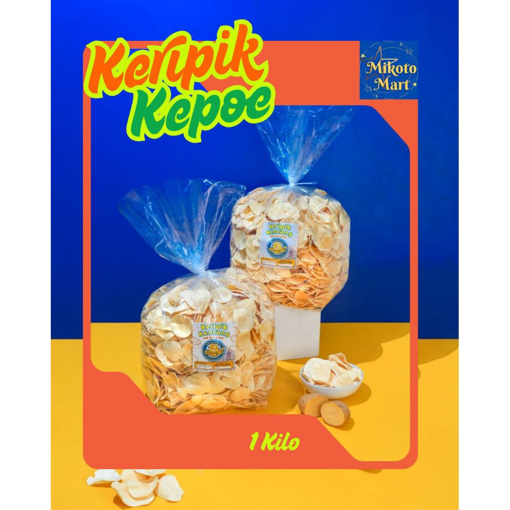 Keripik Kentang Bandung KEPOE 1 Kg, keripik kentang putih