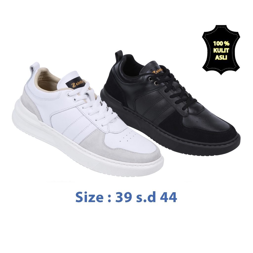 Zeintin - Sepatu Sneakers Pria Wanita Sneaker Kets Casual Terbaru Formal Shoes Bahan Kulit ASLI AS