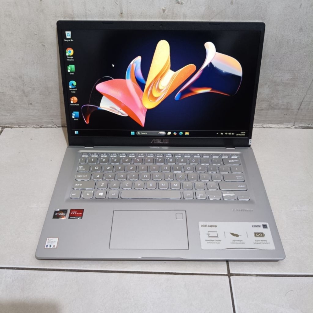 Laptop Asus VivoBook X415DAP, backlight, Processor : AMD Ryzen 3-3250U, Ram : 8 GB DDR4- SSD :  512 