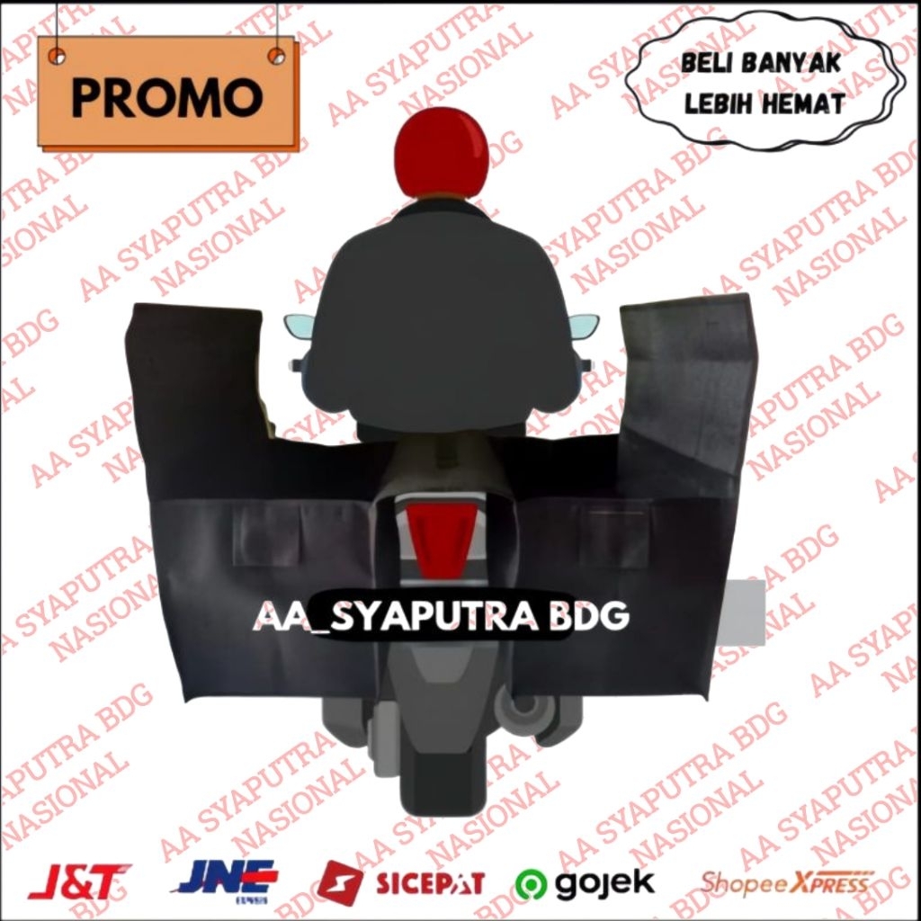 [NASIONAL]Tas Motor Obrok anti air Muatan 100Kg Tas Motor Terpal Ronjot Bronjong Tas Pos Tas Motor G