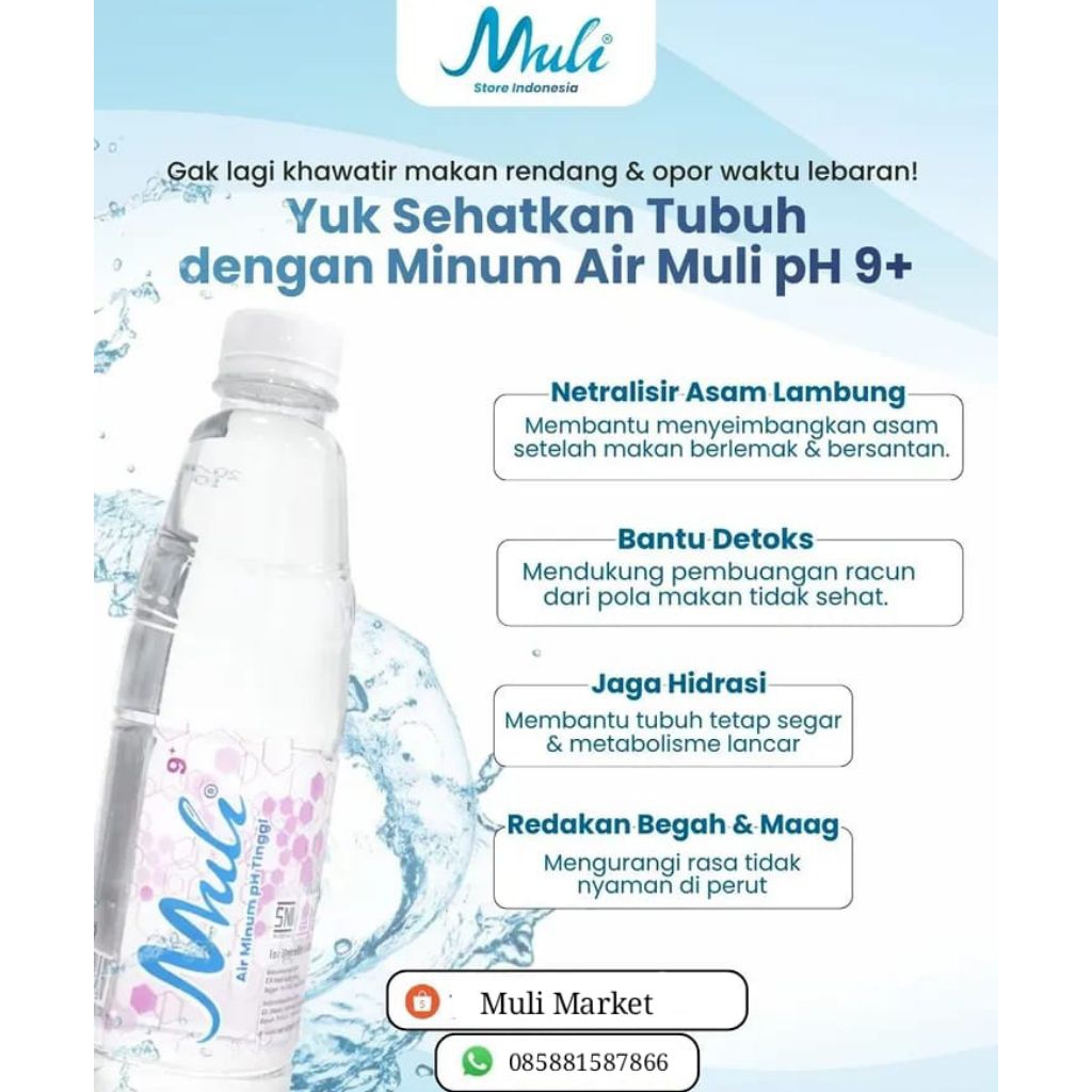 AIR MINUM ALKALI - PH 9+ MULI AIR ALKALI