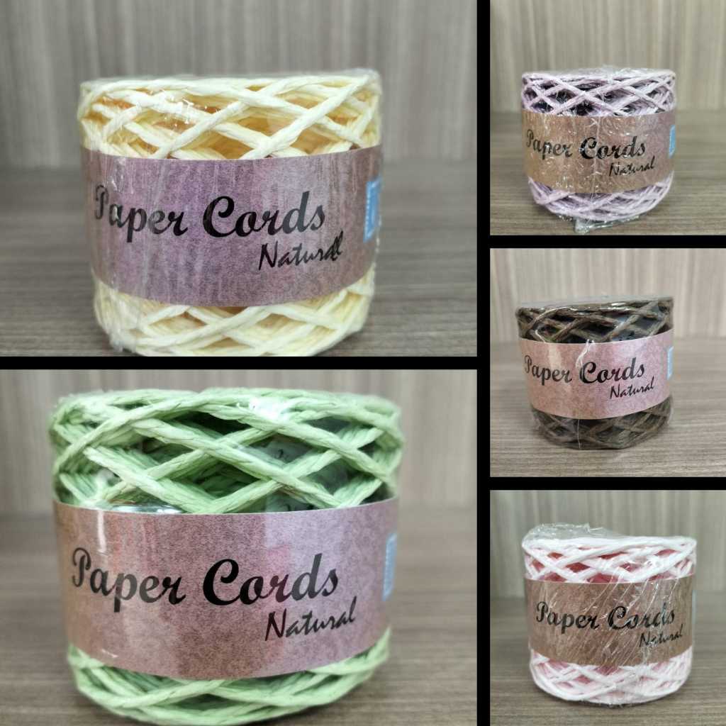 Paper Cord|Tali Kertas|Tali Craft Warna warni|Tali Hias Bahan Kertas Kuat - 30M