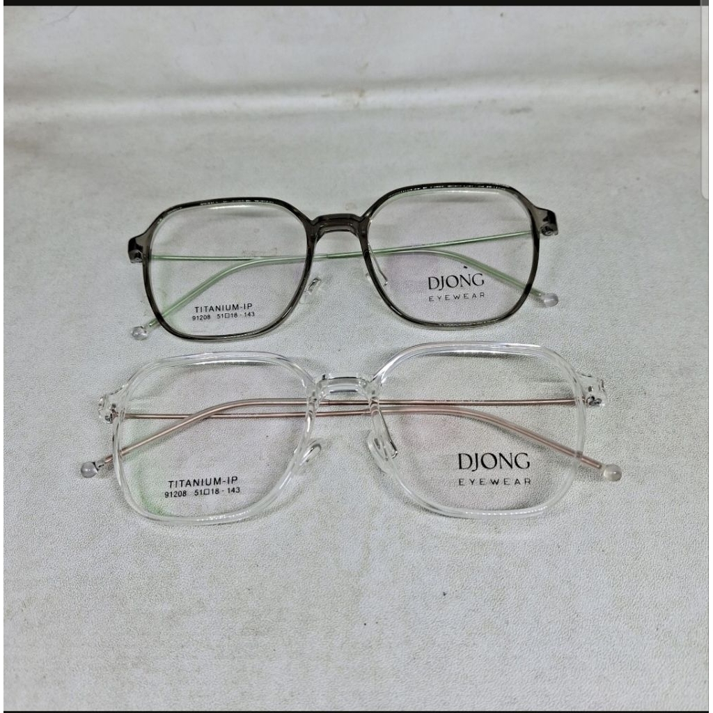 FRAME KACAMATA DJ 91208 PETAK PLASTIK MUKA SEDANG