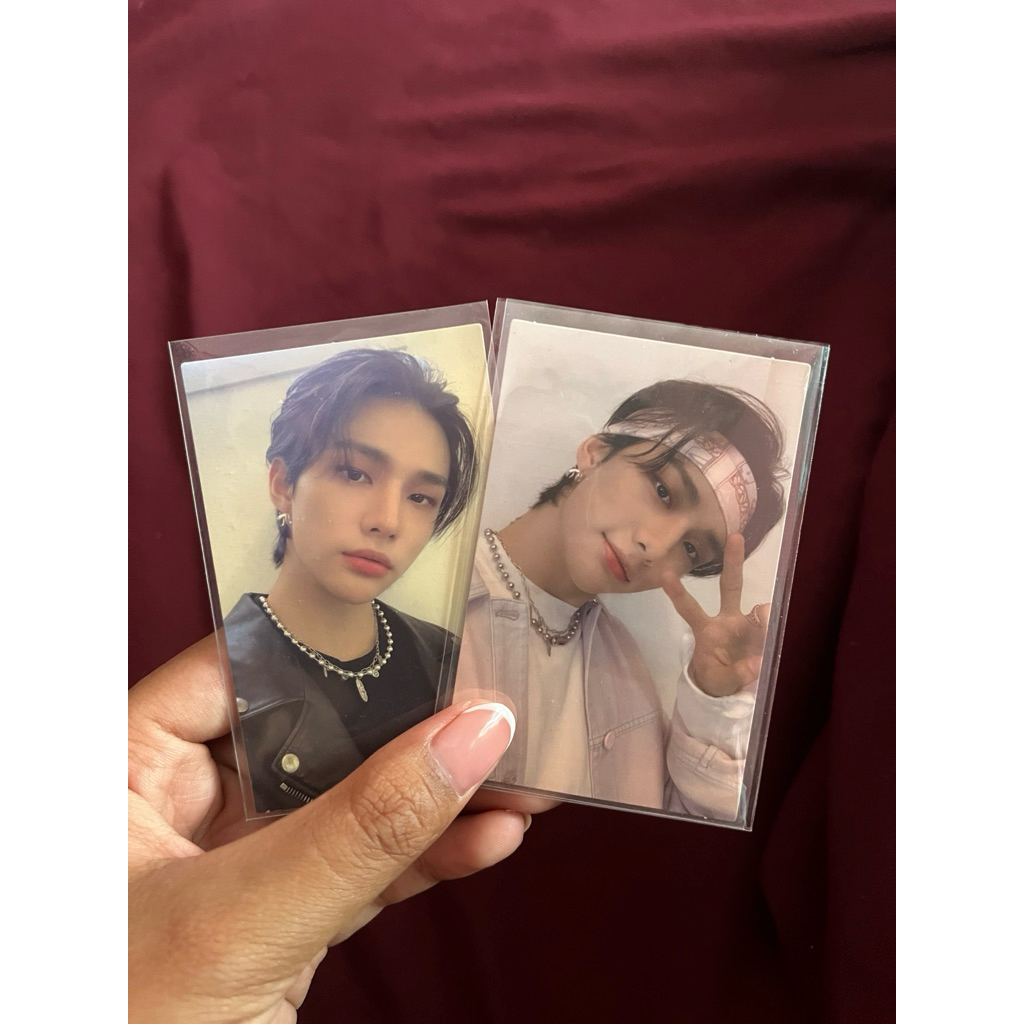 pc hyunjin metal bandana go live photocard straykids