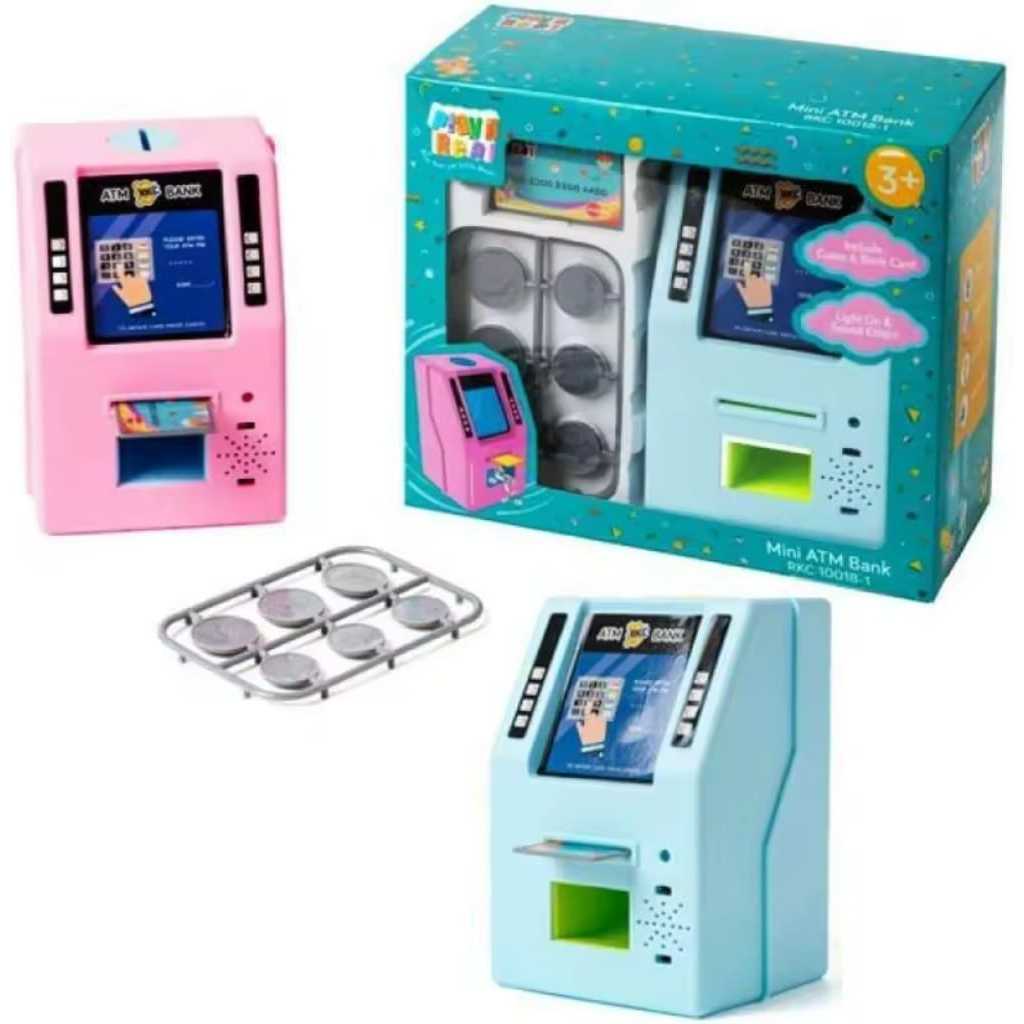 Ed-89 Celengan Anak Kartu ATM Mini Mainan Brankas ATM Anak Mainan Edukasi Anak (Bisa COD)
