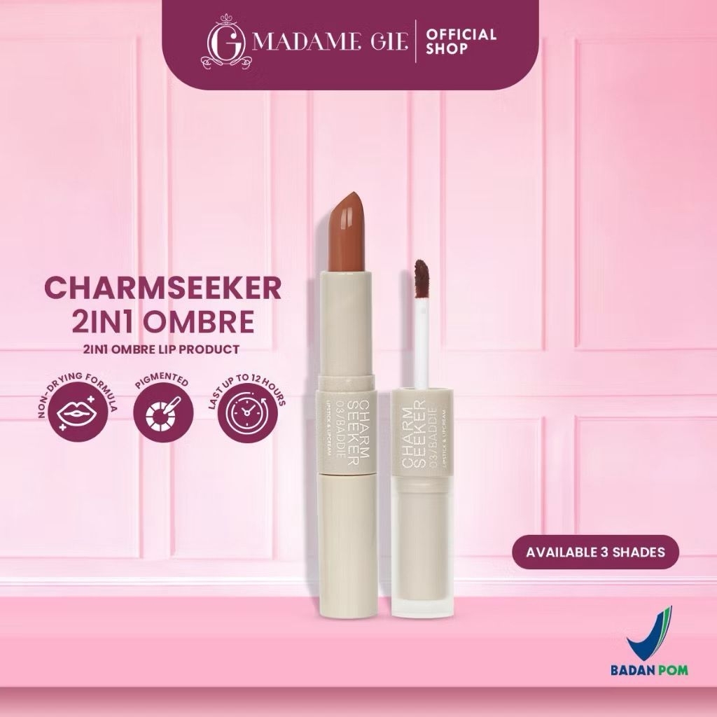 MADAME GIE CHARMSEEKER LIPSTIK & LIPCREAM