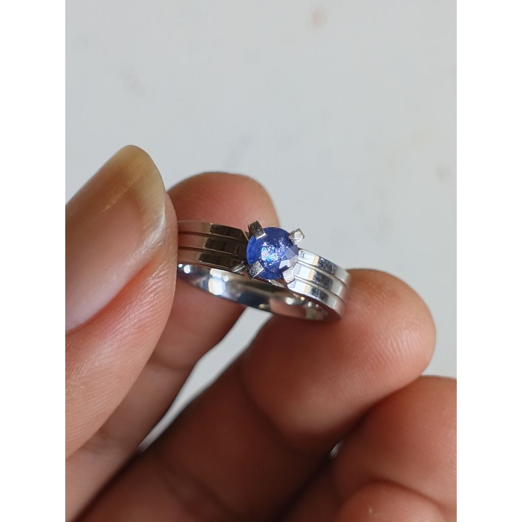Natural Batu Permata Blue sapphire Burma For Ladies