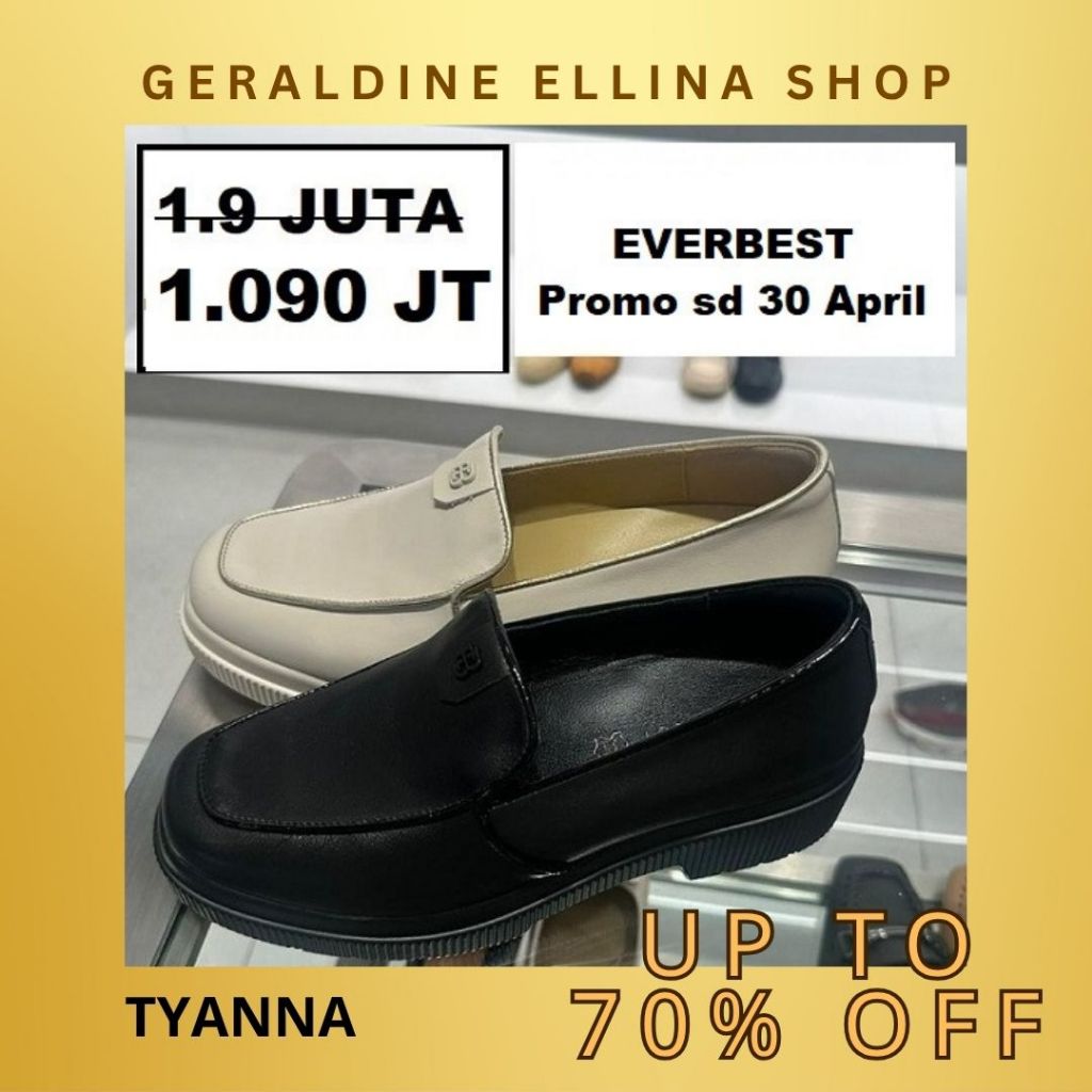 Sepatu wedges Wanita perempuan cewe cewek kerja cewek EVERBEST ORIGINAL 100% SERI TYANNA