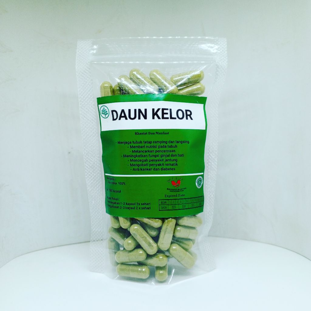 kapsul kelor isi 100