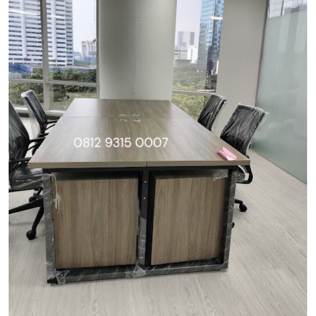 Meja Workstation 4 orang HPL