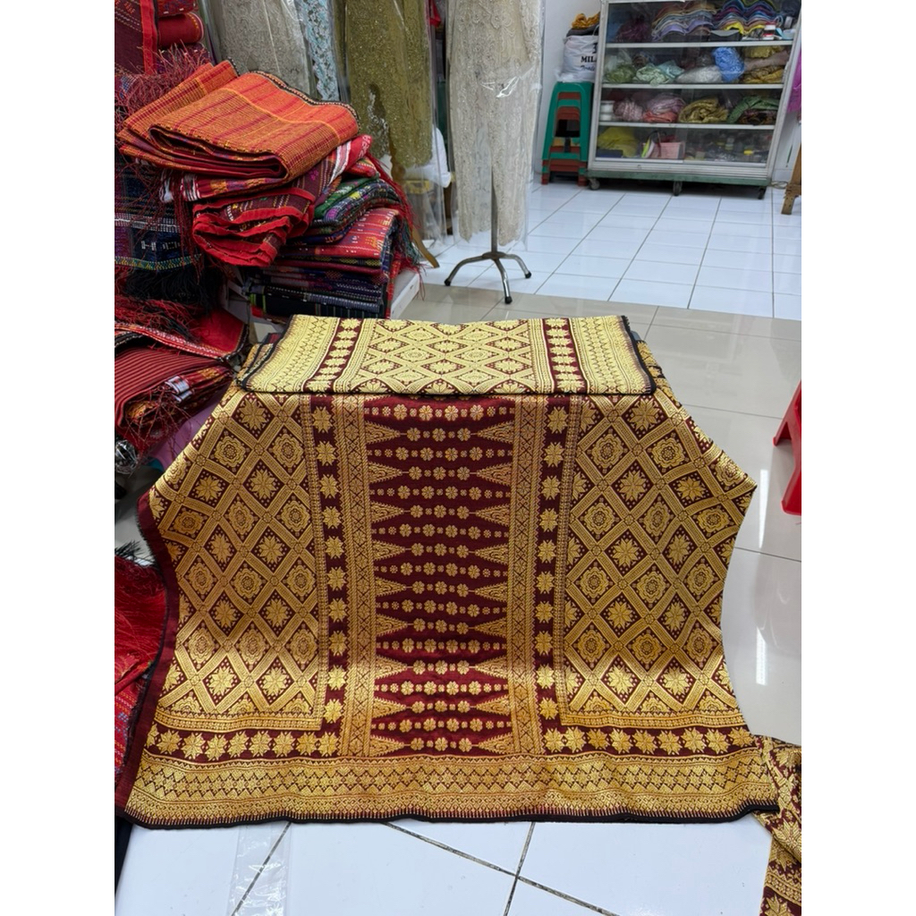 SONGKET PALEMBANG TENUN ASLI SUTRA SONGKET SULTAN SONGKET PENGANTIN MEWAH