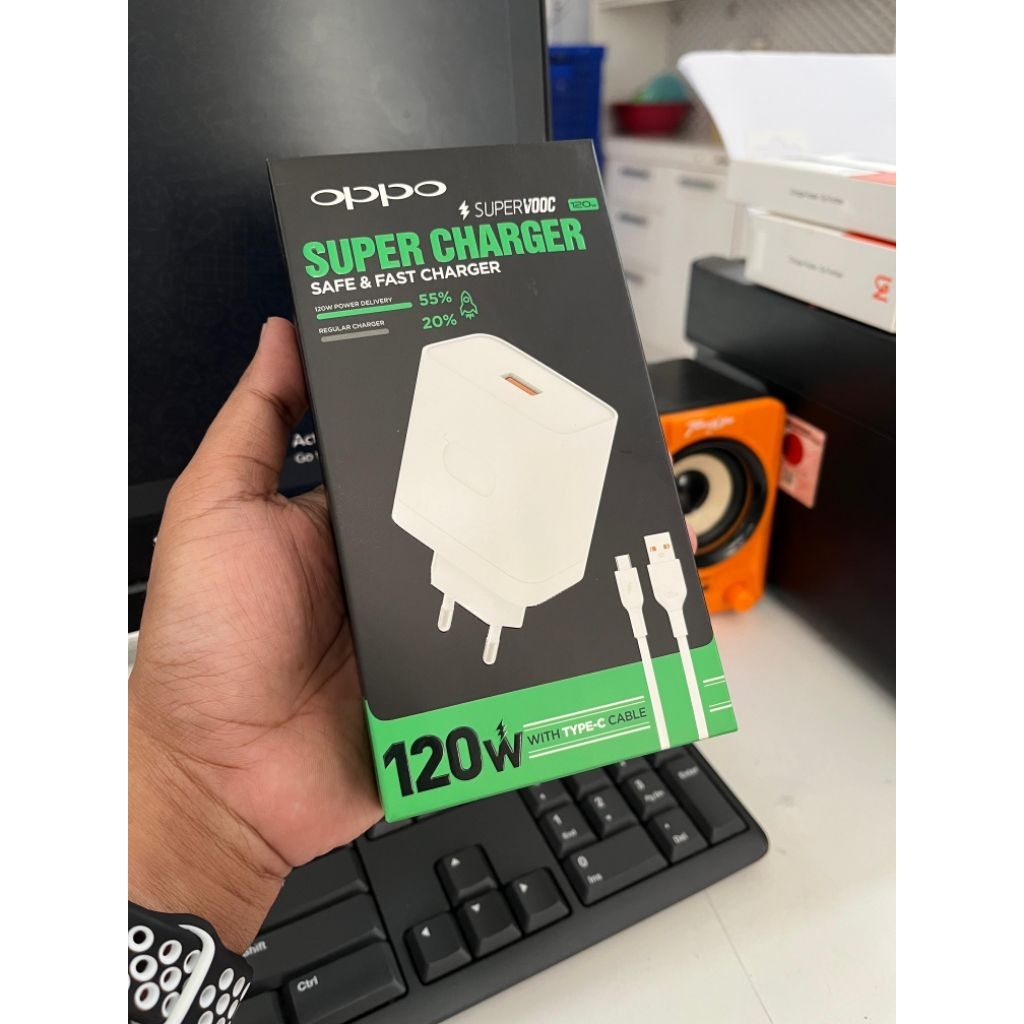 Charger Oppo 120W (Support Fast Charging,Super VOOC,Super Dart,Turbo Charging,Super Fast)